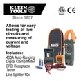 thumbnail image 2 of Kit Multimetro Probador Divisor De Linea Klein Tools CL120KIT, 2 of 7