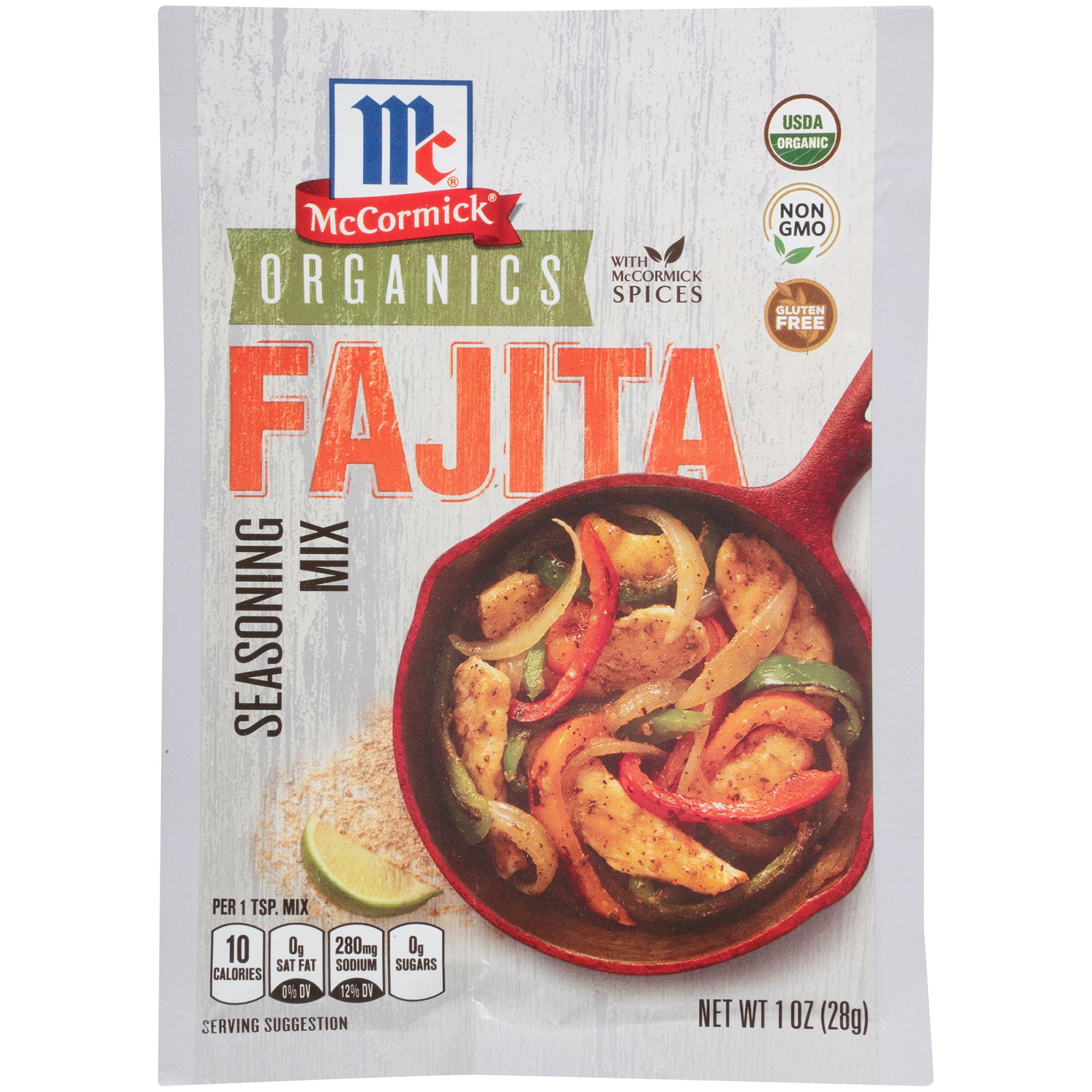 McCormick Organic Fajita Seasoning Mix, 1 oz