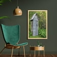 thumbnail image 2 of Outhouse Wall Art with Frame, Vintage Farm Life Cottage Barn Shed in Forest Trees Leaves Picture, Printed Fabric Poster for Bathroom Living Room, 23" x 35", Pale Grey and Fern Green, by Ambesonne, 2 of 2