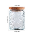 thumbnail image 3 of JHyouerji Clear Glass Sealed Canister 4x5x4 Inch,Food Safe Storage Vessel for Coffee Tea Candy Dry Grains Kitchen Counter Pantry Organizer, 3 of 7