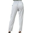 thumbnail image 6 of YueHuiYing Women's High-Waisted Harem Pants with Pockets Stretchy Loose Fit Daily Casual Wear, 6 of 6