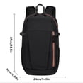 thumbnail image 2 of Hyknon Travel Backpack for Women Men, Large Capacity Lightweight Hiking Backpack, Minimalist Daily Leisure Sports Bag, Color Blocking Casual Bag, Daily Daypack for Camping Outdoor Activities, Black, 2 of 8