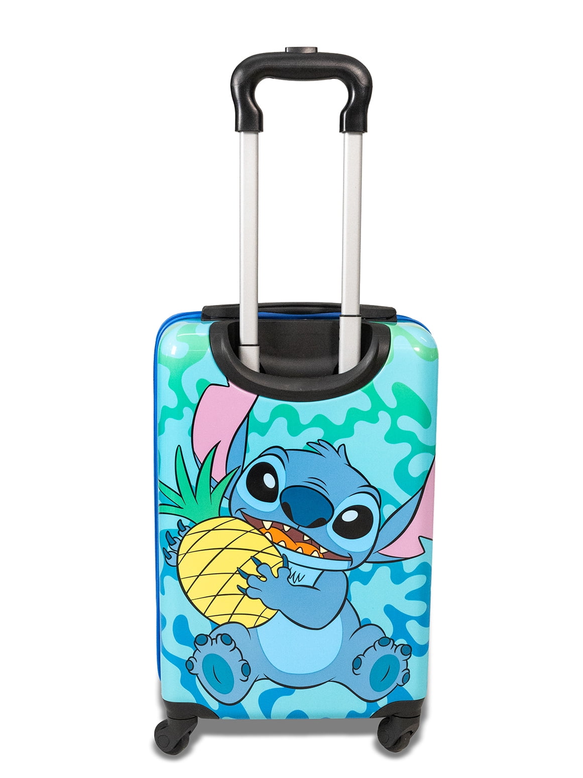 Kid's Disney Lilo and Stitch Character 18" Carry on Hardside ABS Spinner Luggage Suitcase, Blue
