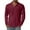 Deep Red-B#5021A, variant on S-4XL Mens Polo Shirt V-Neck Collared Long Sleeve Shirts for Men Cotton Big and Tall Mens Solid Color T Shirts Yellow L