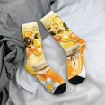 thumbnail image 5 of Vsdgher Honey Bee Crew Socks for Men & Women, Breathable Casual Athletic Ankle Socks, 5 of 6