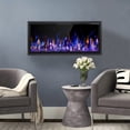 thumbnail image 3 of BOSSIN 42 inch Electric Fireplace Ultra Narrow Frame &Wider screen with Adjustable Flame Color and Speed,Remote Control with Timer,750/1500W, 3 of 7