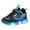 Blue, variant on Quealent Light Up Shoes for Boys Girls Toddler LED Flashing Sneakers Breathable Sport Walking Shoes for Kids Purple for Size 3