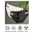 thumbnail image 4 of Men Athletic Swim Briefs Padded Quick Dry Swimwear Bikini Fashion Sexy Board Shorts Training Swimming Bathing Suit Briefs US Size M, 4 of 5