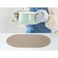 thumbnail image 5 of Unique Bargains Faux Leather Placemats for Kitchen Washable Table Placemats 6pk Gray Gold, 5 of 7