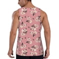 thumbnail image 3 of Easygdp Rose Flowers Men's Tank Top, Sleeveless Muscle T Shirts, Breathable, Quick-Dry, Loose for Gym, Running, Fitness - Large, 3 of 9