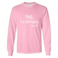 thumbnail image 5 of Feancey Casual Long Sleeve T Shirts for Men Yes I'm Still Freezing Letter Printed Tshirt Big and Tall Fashion Regular Fit Tee Shirt Crewneck Pullover Shirt Pink XL, 5 of 6
