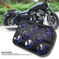 thumbnail image 3 of ALLTIMES Rectangle Shape Seat Pad with 8 Suction Cups for Harley Motocycle, Black Synthetic Leather, 3 of 11