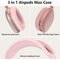 thumbnail image 5 of [4 in 1] Silicone Case Cover for AirPods Max USB-C (2024), Anti-Scratch Sweat-Proof Ear Pad Case Cover/Ear Cups Cover/Headband Cover Accessories Silicone Protector for AirPods Max Headphones, 5 of 14