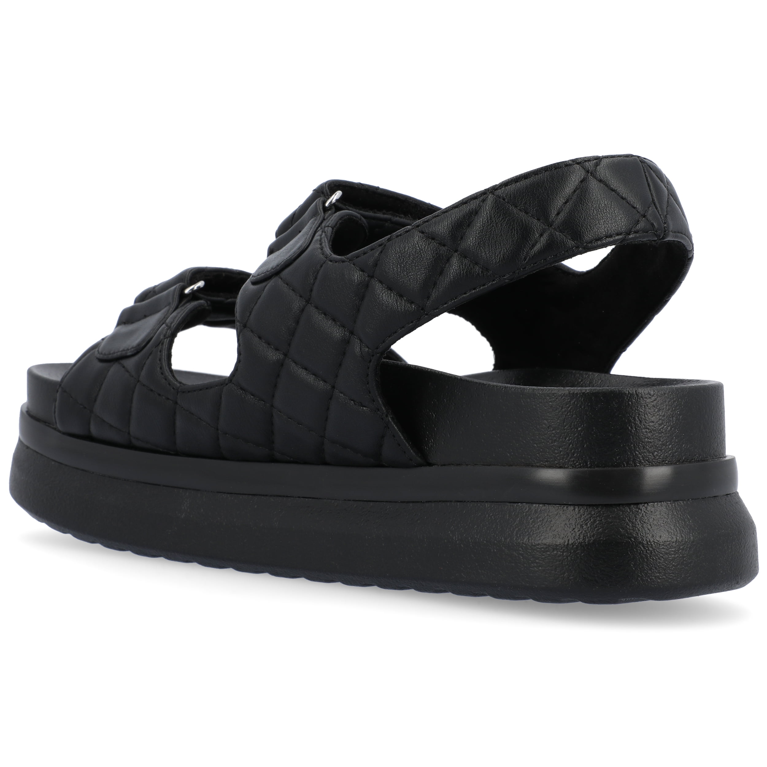 Journee Womens Debby Hook and Loop Platform Sport Sandals