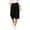 Black, variant on Solid Color High Waist Culottes Shorts with Pockets Zip Fly Wide Leg Casual Wear