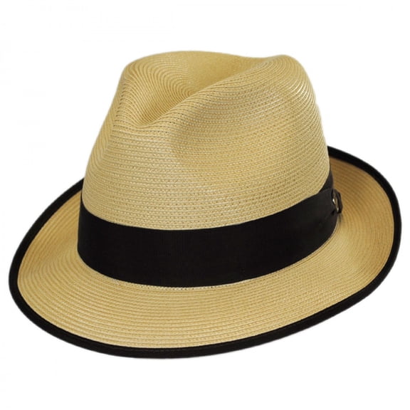 Stetson Latte Milan Fedora Hat SIZE: 7 3/8