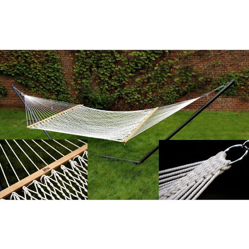 Classic Cotton Rope Hammock, Natural by Bliss Hammocks