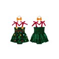 thumbnail image 2 of RUINIXCW Baby Girl Christmas Romper Dress Bobbles Embroidery Bodysuits with Headband, 2 of 8