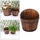 thumbnail image 5 of Maceta de madera tipo barril para jardín, interior y exterior. L, 5 of 9