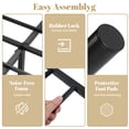 thumbnail image 6 of Queen Size Metal Platform Bed Frame with 12" Storage Space, Victorian Style Iron Headboard/Footboard, Sturdy Slat Support, No Springs Required, Easy to Assemble (Mattress Not Included)(Black), 6 of 10