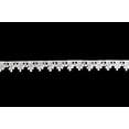 thumbnail image 1 of Lily 5/8" White or Ivory Dainty Scalloped Guipure Venise Lace Trim by Yardage, 1 of 1
