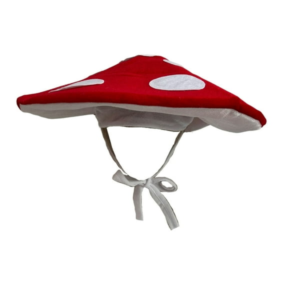 Creative Mushroom Plush Hat Comfortable Heagear hAT Adjustable Headwear forHa110weenCostume Dress Up Accessory