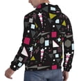 thumbnail image 6 of Naloa Colorful Geometry Men's Casual Hooded Collar Drawstring Hoodies Pullover Sweatshirts Casual Long Sleeve Shirts-Medium, 6 of 7