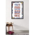 thumbnail image 2 of The United States Of America - Pledge Of Allegiance Wall Poster, 22.375" x 34", Framed, 2 of 2