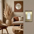 thumbnail image 3 of Rio Salto BRASS Signature Collection Standard Size Vintage Gold Triple Rocker Light Switch Metal Wall Plate Outlet Cover Wall Plate Receptacle Wallplate Covers Matte Brass (Rocker, 3-Gang), 3 of 5