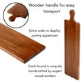 thumbnail image 5 of BirdRock Home 31.5" Acacia Wooden Cheese Serving Board with Handle, 5 of 6