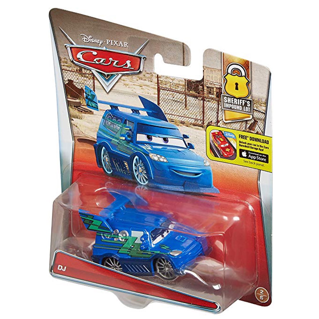 Disney/Pixar Cars Diecast DJ Vehicle, Sheriff's Impound Lot