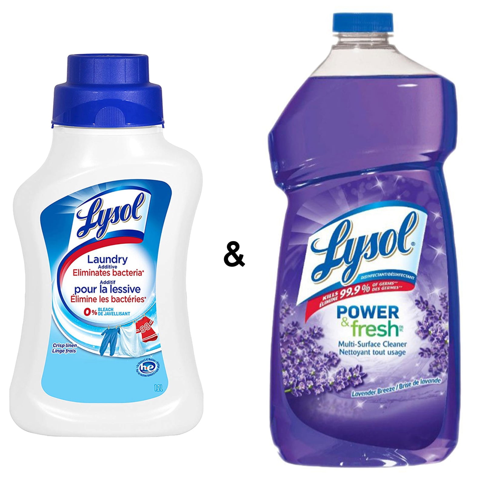 Lysol Laundry Additive, Eliminates Bacteria, 1.2L & Lysol Multi Purpose