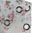 thumbnail image 5 of Ambesonne Rose Grommet Curtain, Pink Blossom English Flora, 50" x 63", Reseda Green Pink, 5 of 6