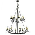 thumbnail image 5 of Meyda 156129 45 in. Estrella 16 Light Two Tier Chandelier, Antique Iron Gate, 5 of 7