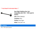 thumbnail image 2 of Rear Right Stabilizer Bar Link - Compatible with 1993 - 1995 Audi 90 Quattro 1994, 2 of 2