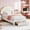TWIN-XL off-white, variant on Pink Teddy Fleece Upholstered Kids Twin Bed, Shell Petal LED Light Headboard with Large Underbed Storage Drawer, Soft Fluffy Platform Bed Frame for Girls Bedroom