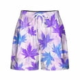 thumbnail image 4 of cocolona Womens Summer Casual Shorts Elastic Waist Drawstring Print Shorts Loose Comfy Beach Shorts with Pockets, 4 of 5