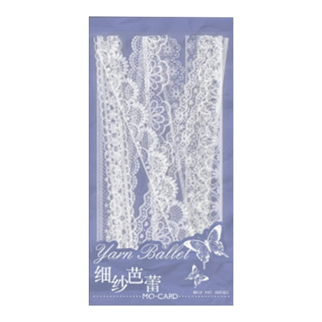 MesaSe 60Pcs/2Set Card Paper Translucent Lace Edge Bright-colored Leaf Plants Circle Paper Craft for Girls