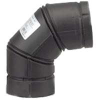 Selkirk Metalbestos Smoke Pipe - SELKIRK VP PELLET PIPE 243231B/24230B Stove Pipe Elbow, 90 deg, 3 in, Stainless Steel