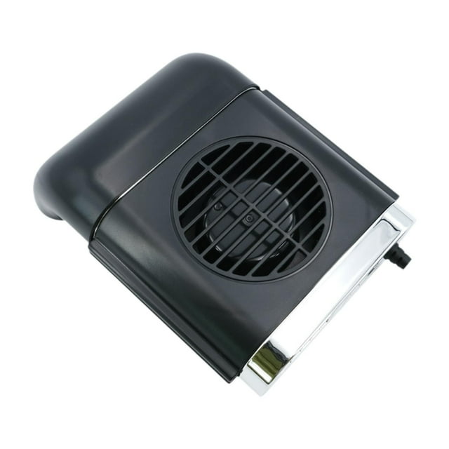 Ventilador de refrigeración para asiento de coche y camión, portátil, USB, multiusos, ligero, 4 x 5,5 pulgadas Negro