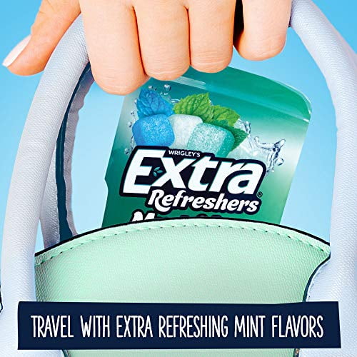 Wrigley's Extra Refreshers Spearmint Chewing Gum (Pack of 6)