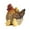 Yellow, variant on Deal Countdown! Resin Hen Statue Realistic Chicken Statue Suitable Garden Outdoor Decoration Desktop Ornament Practical Home Decor 4.7" X 4.5" X 3.9"