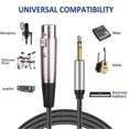 thumbnail image 5 of XLR Female to 1/4 Inch TRS Jack Cable HD Sound Lead Balanced XLR Jack for Dynamic Microphone Mic Cord, 5 of 5