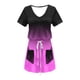 thumbnail image 5 of Mini Vestido de Verano Color Sólido Cuello en V Manga Corta Vestido de Becerro Medio, Vestido Corto de Verano, 5 of 5