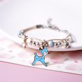 thumbnail image 2 of Nuevo arte y lindo perro canela rosa pulsera de cerámica mujer dibujos animados tejido boudoir miel estudiante regalo joyería ciervo azul a, 2 of 2