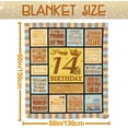 thumbnail image 5 of Yibo Gifts for 14 Year Old Girl Birthday Gifts for 14 Year Old Girl 14th Birthday Gifts for Girls 14th Birthday Decorations for Girls 14 Year Old Girl Gift Ideas Throw Blanket, 5 of 7