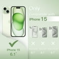 thumbnail image 2 of JETech Ultra Slim (0.35mm Thin) Case for iPhone 15 6.1-Inch, Camera Lens Cover Full Protection, Lightweight Matte Finish PP Hard Minimalist Case, Support Wireless Charging (Green), 2 of 6