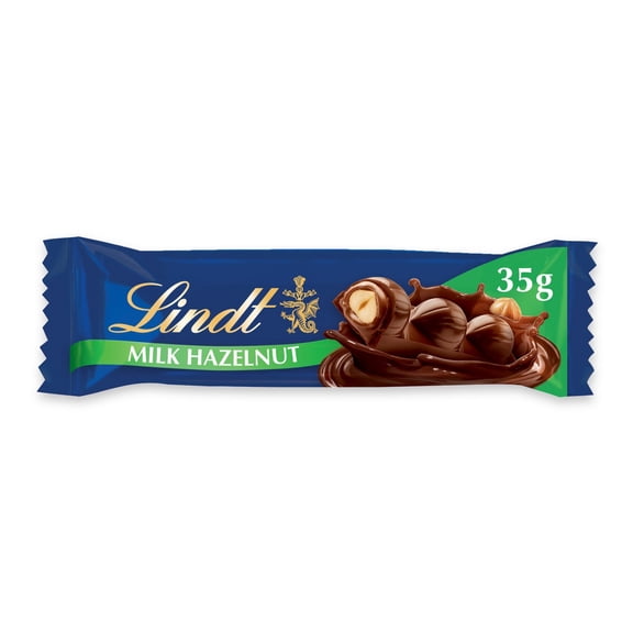 Lindt Milk Chocolate Hazelnut Bar 35g, Imported from Britain