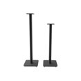 thumbnail image 2 of Kanto SP32PL Universal Speaker Floor Stands for Bookshelf Speakers | 32" Tall | Two Sizes Rotating Top Plate w/ Foam Padding | Carpet & Hardwood Feet | Hidden Cables | Â¼â€-20 Mounting | Black | Pair, 2 of 10