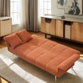 thumbnail image 3 of MDQMD 70" Teddy Fleece Convertible Sofa Bed - Adjustable Arms & Backrest, 3-Position Sleeper for Small Spaces, Apartments & Studios, Easy Assembly, 3 of 7